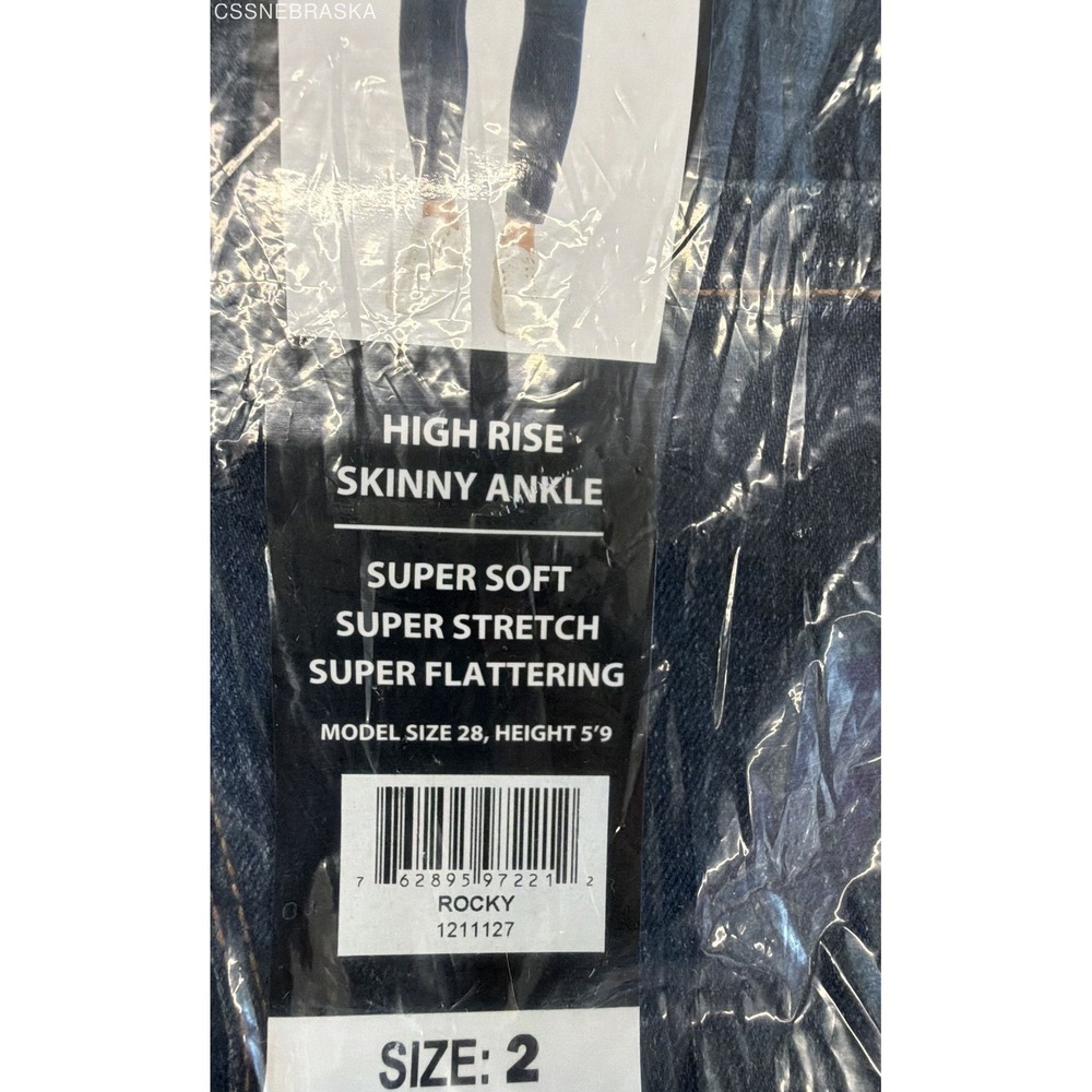 Jessica Simpson Women's High Rise Skinny Ankle Jeans Blue Rocky Size 2 NWT - Picture 3 of 8